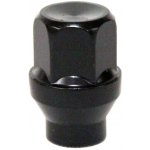 Matice na alu kola Offroad M12x1,5 černá, krček 7mm, klíč 19, výška 35 mm, uzavřená