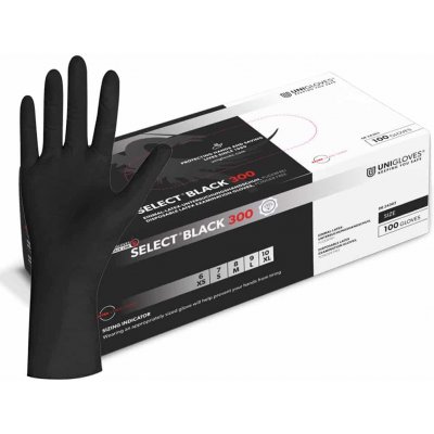 UNIGLOVES Select Black 300 100 ks – Hledejceny.cz