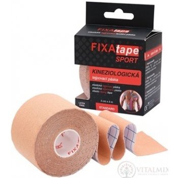 FIXAtape Sport Standard kinesiology elastická tejpovací páska tělová 1 ks 5cm x 5m