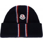 MONCLER Wool Dark Blue čepice Tmavě modrá – Hledejceny.cz