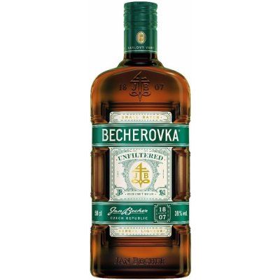 Becherovka Unfiltered 38% 0,5 l (holá láhev) – Hledejceny.cz