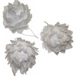 SEIZIS Koule květ bílý 3ks, pr.8cm – Zboží Dáma