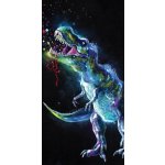 JERRY FABRICS Osuška Dinosaur Black 70 x 140 cm – Zboží Dáma