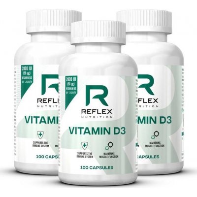 Reflex Nutrition Vitamin D3 100 kapslí + dárek – Zboží Mobilmania