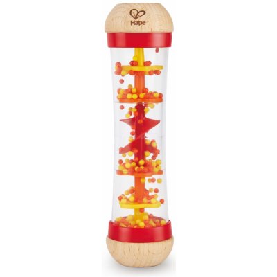 HAPE Chrastítko Dešťové korálky Červená – Zboží Dáma
