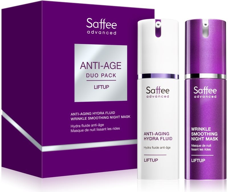 Saffee Advanced hydratační liftingový fluid 30 ml + noční maska proti vráskám 30 ml kosmetická sada