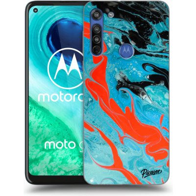 Pouzdro Picasee silikonové Motorola Moto G8 - Blue Magma čiré – Zboží Mobilmania
