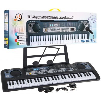 Tomido dětský keyboard s mikrofonem černý – Zboží Dáma