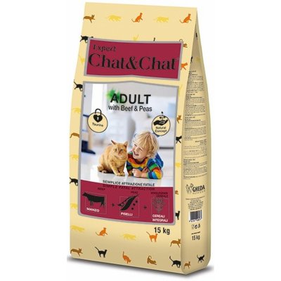 Chat & Chat Expert Adult Beef & Peas 14 kg – Zbozi.Blesk.cz