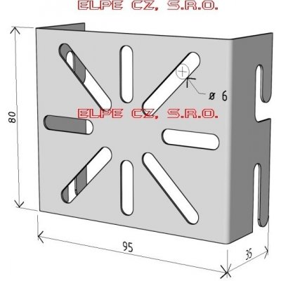 Držák rozvodných krabic Arkys Merkur 2 DZM 1 GZ ARK-214010 – Zboží Mobilmania