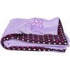 Dětská deka Kaarsgaren Dětská deka fialová hvězdičky Wellsoft bavlna