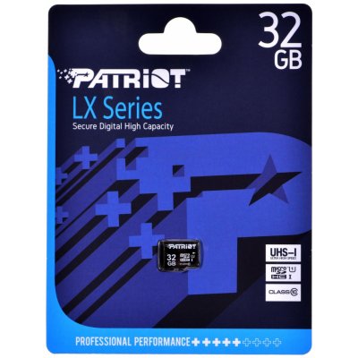 PATRIOT microSDHC Class10 32 GB SF32GMDC10 – Hledejceny.cz