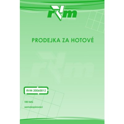 RVM 20060012 Prodejka za hotové A5 NCR blok, 100 listů – Zboží Mobilmania