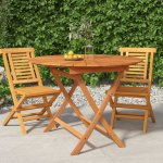 OMAXI 749422 Skládací zahradní stůl 85 x 75 cm masivní teakové dřevo – Hledejceny.cz
