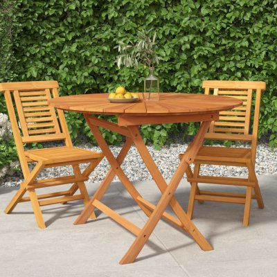 OMAXI 749422 Skládací zahradní stůl 85 x 75 cm masivní teakové dřevo – Hledejceny.cz
