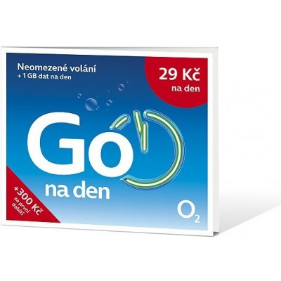 O2 Předplacená karta Go na den SMALLPGO.100DV51 – Sleviste.cz