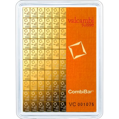 Valcambi CombiBar zlatý slitek 100 x 1 g – Zboží Mobilmania