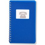 BOBO Kroužkový telefonní zápisník 100x160mm BV modrý – Sleviste.cz