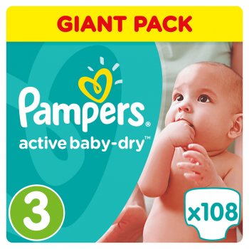 Pampers Active 3 108 ks