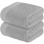 Livarno Home Froté ručník, 50 x 100 cm, 2 kusy (světle šedá) – Zboží Dáma