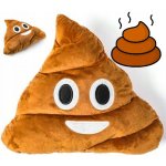 OOTB.de Polštář emoji Hovínko Poop Hnědý s úsměvem světlejší 31 – Zboží Dáma