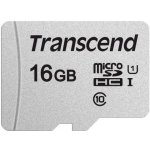 Transcend microSDHC UHS-I U1 16 GB TS16GUSD300S-A – Hledejceny.cz