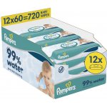 Pampers Ubrousky aqua zero plastic 12 x 60 ks – Sleviste.cz