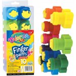 Patio Prstové barvy s razítky Colorino 10 ks – Zboží Dáma