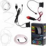 KIK KX4955 LED ambientní osvětlení pro auto/auto USB/12V páska 5m bílá – Zboží Mobilmania