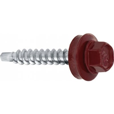 Klimas Farmářský šroub s podložkou RAL 8004 4,8 x 60 mm (100ks) – Hledejceny.cz