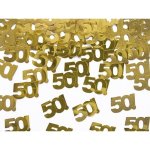 Konfety Metalické narozeninové 50 ZLATÉ 15g – Zboží Dáma