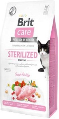 Brit care cat sterilized sensitiv grain free 2 kg