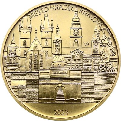ČNB Zlatá mince 5000 Kč Hradec Králové 2023 1/2 oz – Zboží Mobilmania