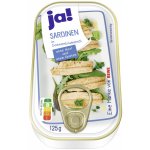 Ja! Sardinen in Sonnenblumenöl 125 g – Zbozi.Blesk.cz