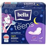 Bella For Teens Ultra Sensitive Night dámské vložky 8 ks – Hledejceny.cz