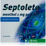 SEPTOLETE MENTHOL ORM 1MG PAS 30 II – Hledejceny.cz