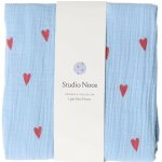 Studio Noos Zavinovací plena Light Blue Hearts – Hledejceny.cz