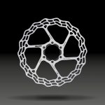 Galfer Galfer DB102WCL Fixed Wave 160 mm brzdový CenterLock stříbrná – Zboží Dáma