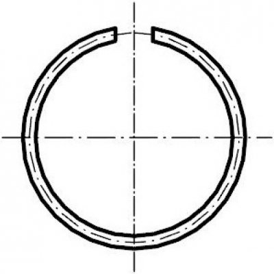 TS Kroužek pojistný drátěný na hřídel 20 mm - DIN7993A – Zboží Mobilmania