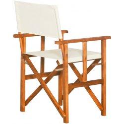 45946 vidaXL Režisérské židle 2 ks masivní akáciové dřevo