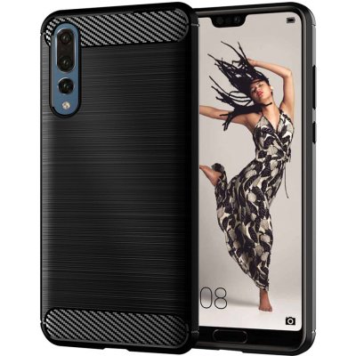 Techsuit - Karbonový silikon - Huawei P20 Pro - černý – Zboží Živě
