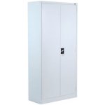 Manutan Expert, Kovová spisová skříň 185 x 90 x 40 cm, šedá/šedá – Zboží Dáma