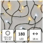 Emos D4AN06 LED venkovní vánoční řetěz 180xLED 18m teplá studená bílá časovač – Hledejceny.cz