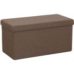 Kondela Skládací taburet ORELIA hnědá – Zboží Dáma