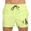 Koupací šortky, boardshorts Calvin Klein pánské plavky KM0KM00967 LKQ neonově zelené