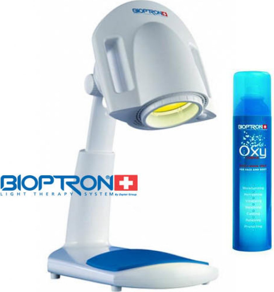 Zepter Bioptron Pro 1+ malý stojan + OXY Sprej Bioptron + príslušenstvo |  Srovnanicen.cz
