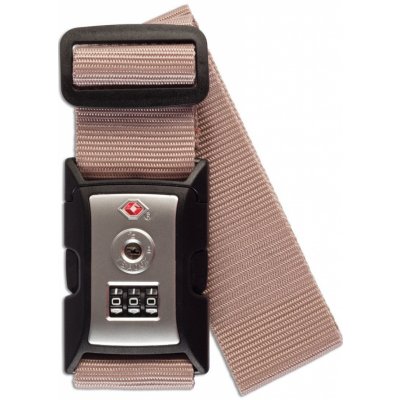 Worldpack Bezpečnostní popruh na zavazadlo s TSA zámkem starorůžová – Zboží Mobilmania