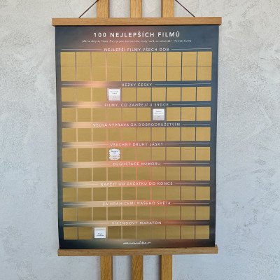 Albi Stírací plakát - 100 tipů na nejlepší filmy – Hledejceny.cz