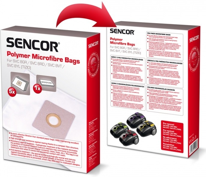 Sencor MICRO SVC 8GR/RD/VT/YL 5ks