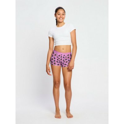 Modibodi Dívčí menstruační kalhotky Teen Hipster Boyshort Super Witchy Whiskers Pink – Zboží Dáma